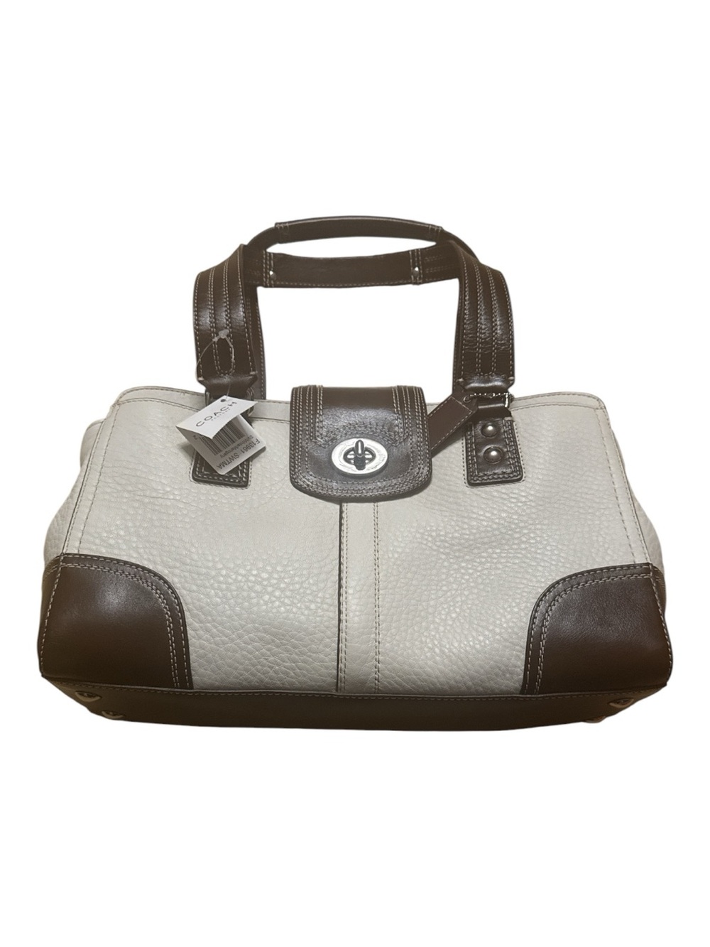 Vintage Coach Hampton Pebbled Leather Satchel (Style F13961) NWT